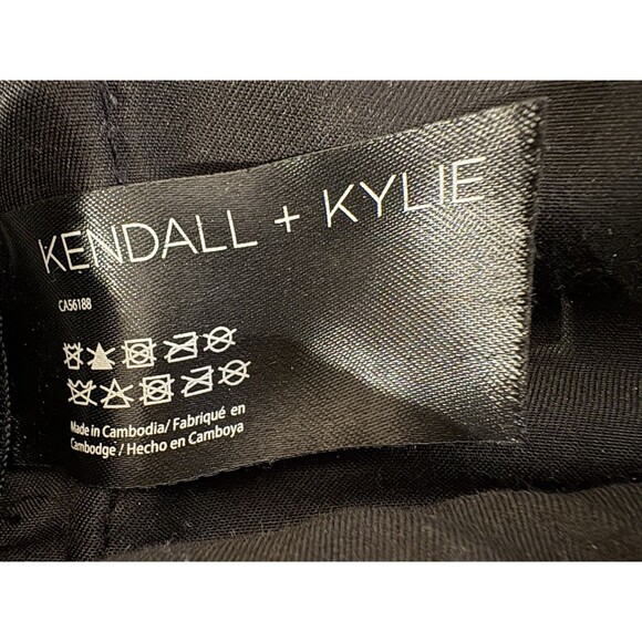 Kendall + Kylie Large Black Vegan Faux Leather Backpack Bag 15.5\